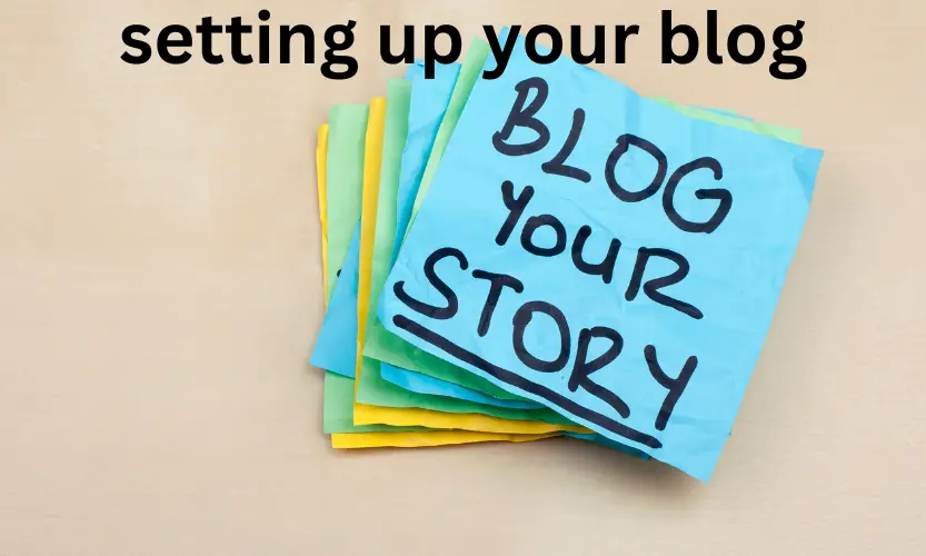 setting up your blog
